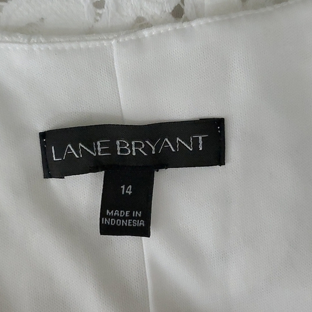 Lane Bryant White Lace Midi Dress - Picture 7 of 9